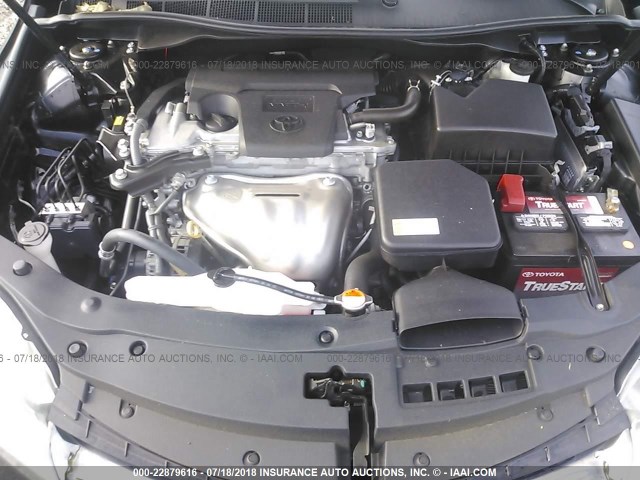 4T1BF1FK2GU164760 - 2016 TOYOTA CAMRY LE/XLE/SE/XSE BLACK photo 10