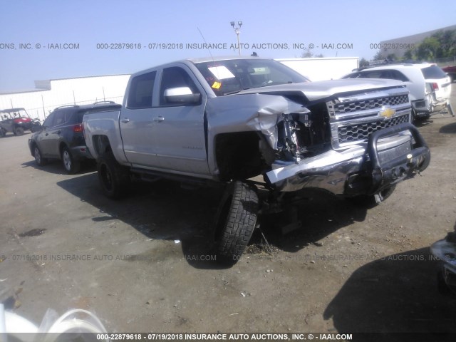 3GCUKREC2EG157955 - 2014 CHEVROLET SILVERADO K1500 LT SILVER photo 1