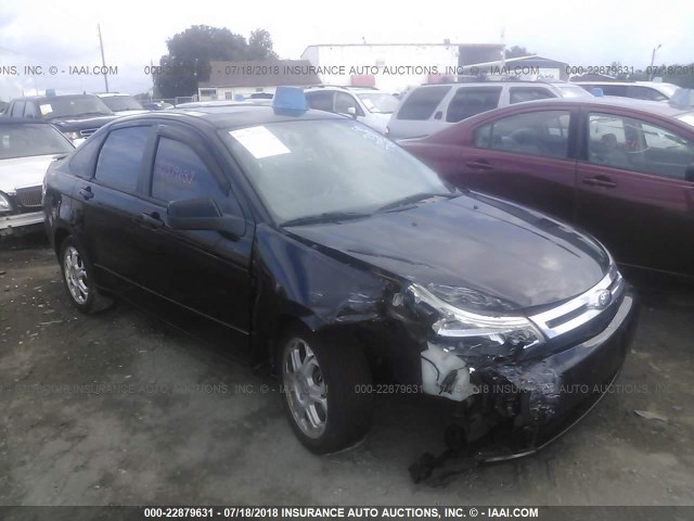 1FAHP35N78W269065 - 2008 FORD FOCUS SE/SEL/SES BLACK photo 1