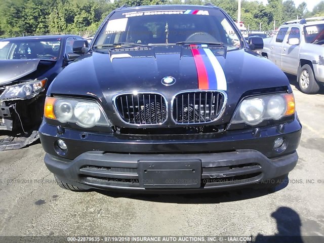 5UXFB33513LH46183 - 2003 BMW X5 4.4I BLACK photo 6