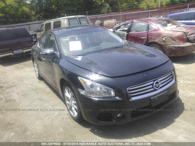 1N4AA5AP4CC800531 - 2012 NISSAN MAXIMA S/SV BLACK photo 1