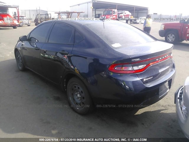 1C3CDFAA1DD231102 - 2013 DODGE DART SE/AERO Dark Blue photo 3