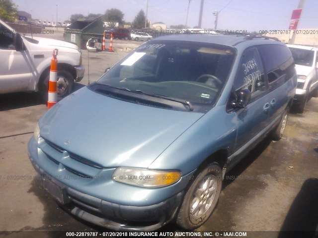 1B4GP44G5XB896526 - 1999 DODGE GRAND CARAVAN SE/SPORT TURQUOISE photo 2