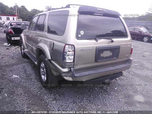 JT3HN87R010352086 - 2001 TOYOTA 4RUNNER LIMITED GOLD photo 3