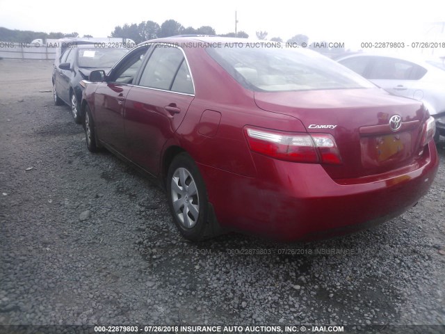 JTNBE46K773002102 - 2007 TOYOTA CAMRY NEW GENERAT CE/LE/XLE/SE RED photo 3