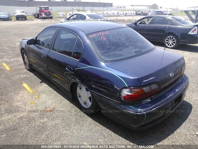 1G1ND52J616260939 - 2001 CHEVROLET MALIBU BLUE photo 3