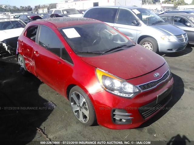 KNADN5A32H6036545 - 2017 KIA RIO EX/SX RED photo 1