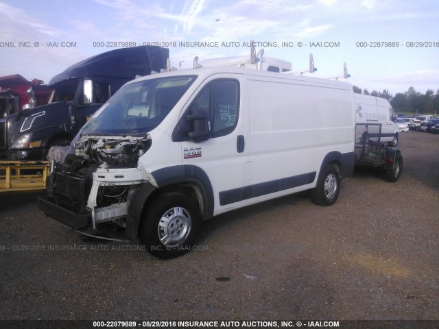 3C6TRVAG3EE103530 - 2014 RAM PROMASTER 1500 1500 STANDARD WHITE photo 2