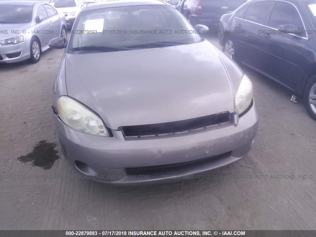 2G1WJ15K569233211 - 2006 CHEVROLET MONTE CARLO LS BROWN photo 6