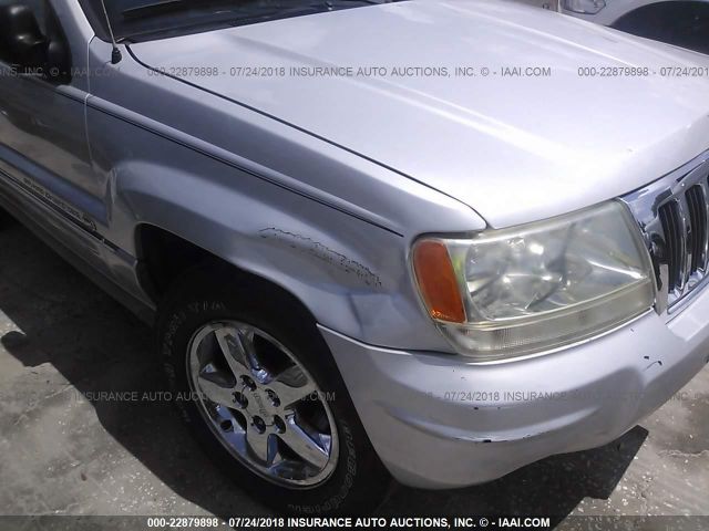 1J8GX68J54C287116 - 2004 JEEP GRAND CHEROKEE OVERLAND SILVER photo 6