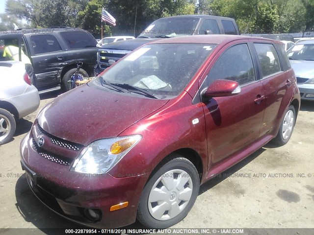 JTKKT624565007680 - 2006 TOYOTA SCION XA MAROON photo 2