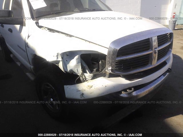 3D7KS28C76G289742 - 2006 DODGE RAM 2500 ST/SLT/LARAMIE WHITE photo 6