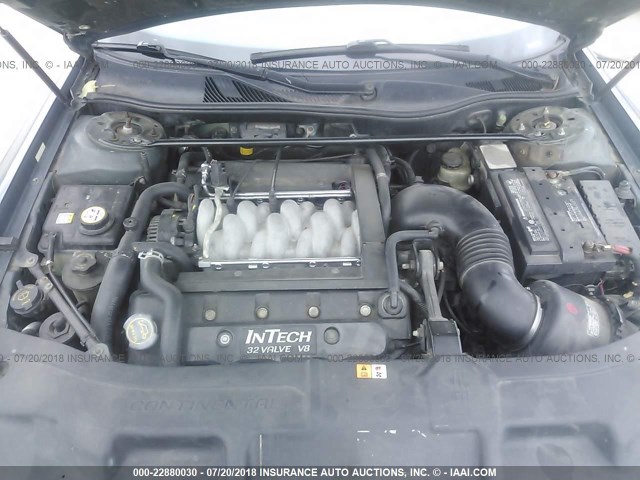 1LNHM97V41Y662532 - 2001 LINCOLN CONTINENTAL  Mavi foto 10