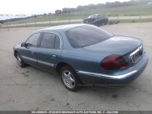 1LNHM97V41Y662532 - 2001 LINCOLN CONTINENTAL  BLUE photo 3