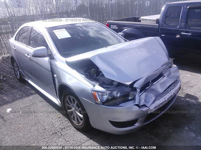 JA32U2FU4AU013605 - 2010 MITSUBISHI LANCER ES/ES SPORT SILVER photo 1