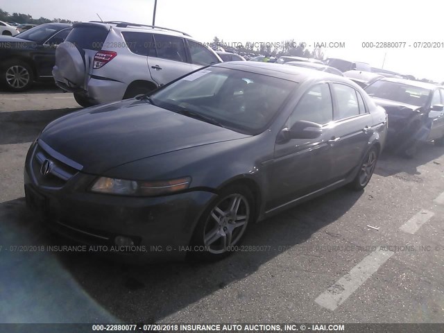 19UUA66238A008241 - 2008 ACURA TL GRAY photo 2