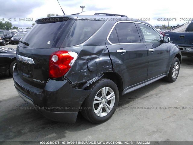 2GNALFEK3C1283115 - 2012 CHEVROLET EQUINOX LTZ GRAY photo 4