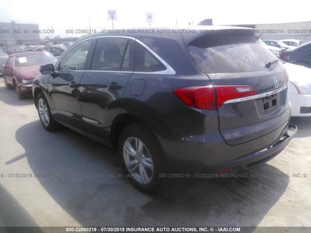 5J8TB3H34EL002705 - 2014 ACURA RDX GRAY photo 3