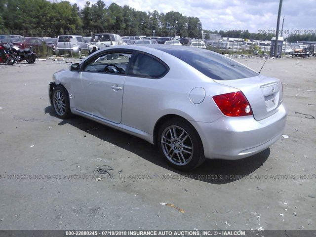 JTKDE167670192928 - 2007 TOYOTA SCION TC 银色 照片 3