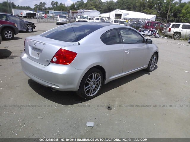 JTKDE167670192928 - 2007 TOYOTA SCION TC 银色 照片 4