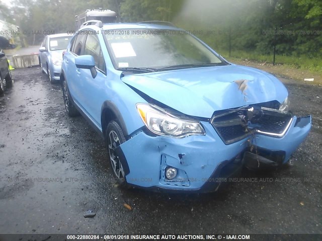 JF2GPADC9G8245168 - 2016 SUBARU CROSSTREK PREMIUM Niebieski zdjęcie 1