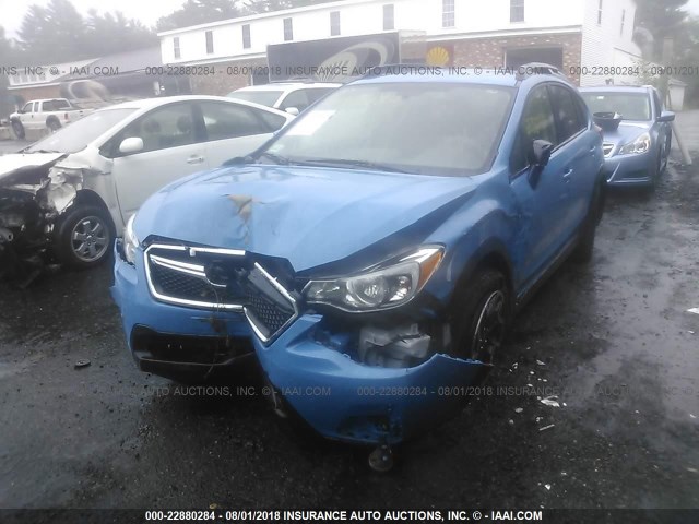 JF2GPADC9G8245168 - 2016 SUBARU CROSSTREK PREMIUM Niebieski zdjęcie 2