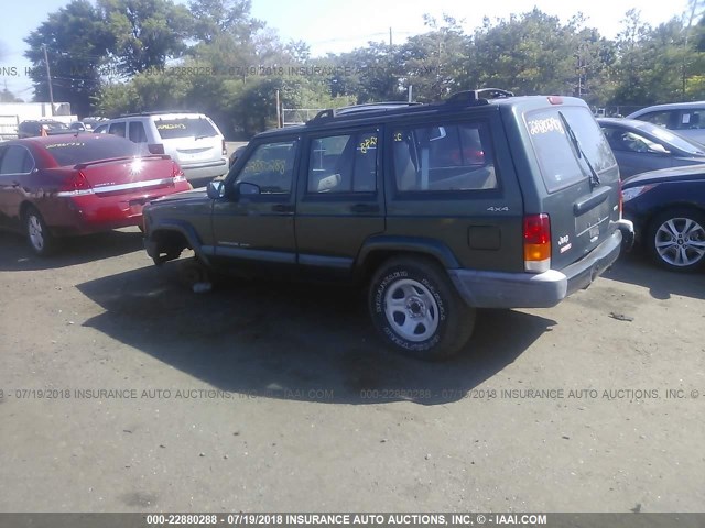 1J4FF68S7XL526971 - 1999 JEEP CHEROKEE SPORT/CLASSIC Zielony zdjęcie 3