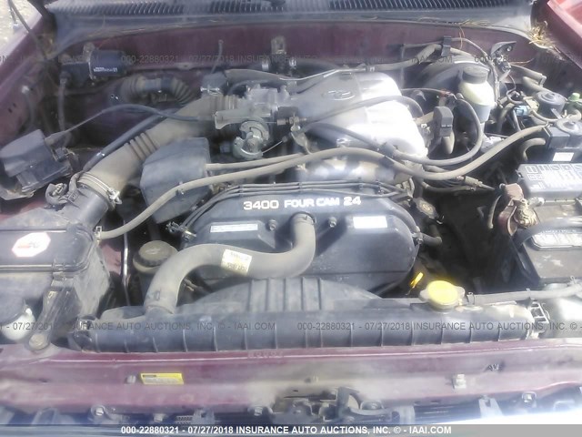 5TESN92N51Z817974 - 2001 TOYOTA TACOMA XTRACAB PRERUNNER 红色 照片 10