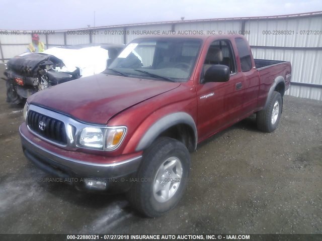 5TESN92N51Z817974 - 2001 TOYOTA TACOMA XTRACAB PRERUNNER 红色 照片 2
