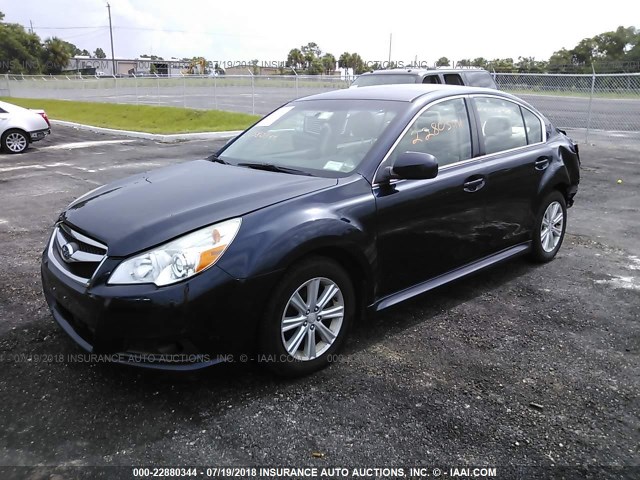 4S3BMBA69C3013800 - 2012 SUBARU LEGACY 2.5I BLUE photo 2