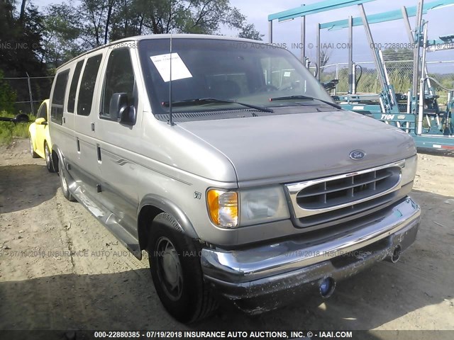 1FDRE14W52HB71064 - 2002 FORD ECONOLINE E150 VAN TAN photo 6