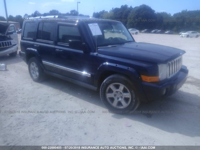 1J8HG58246C246261 - 2006 JEEP COMMANDER LIMITED Dark Blue photo 1