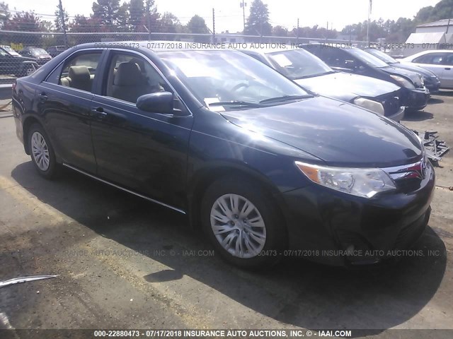 4T1BF1FK8CU586610 - 2012 TOYOTA CAMRY SE/LE/XLE BLACK photo 1