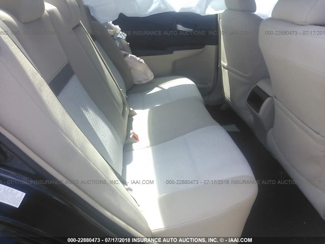 4T1BF1FK8CU586610 - 2012 TOYOTA CAMRY SE/LE/XLE BLACK photo 8