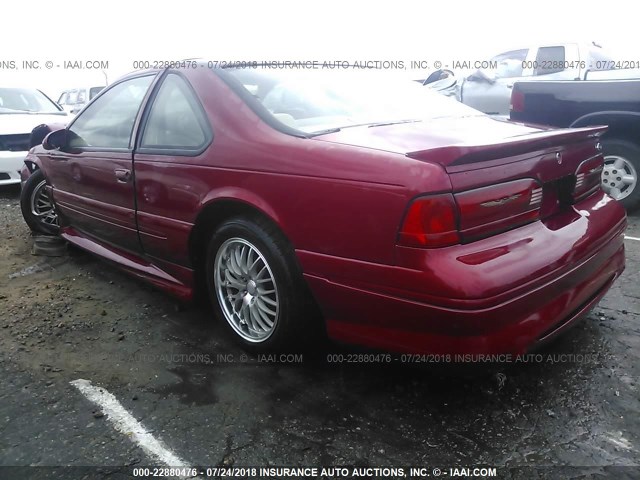 1FALP62W0VH144157 - 1997 FORD THUNDERBIRD LX RED photo 3