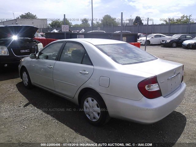 4T1BE32K43U187522 - 2003 TOYOTA CAMRY LE/XLE/SE 银色 照片 3