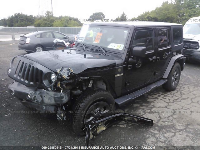 1C4BJWDG1HL563245 - 2017 JEEP WRANGLER UNLIMITE SPORT BLACK photo 2