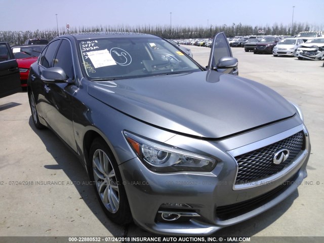 JN1BV7AP5FM346919 - 2015 INFINITI Q50 PREMIUM/SPORT GRAY photo 1