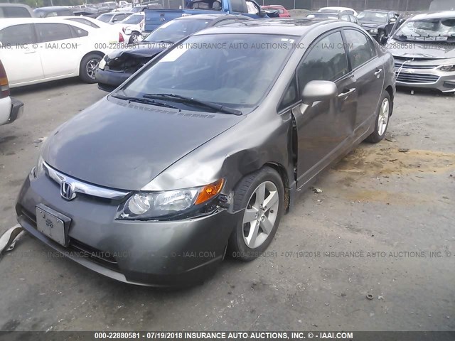 2HGFA16938H504845 - 2008 HONDA CIVIC EXL ნაცრისფერი ფოტო 2