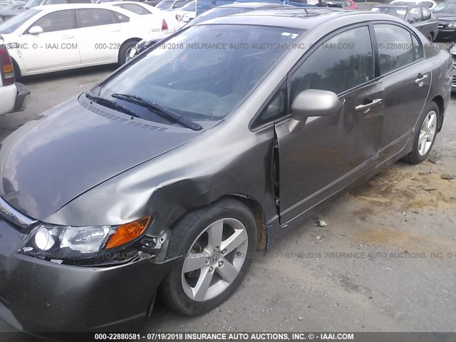 2HGFA16938H504845 - 2008 HONDA CIVIC EXL ნაცრისფერი ფოტო 6