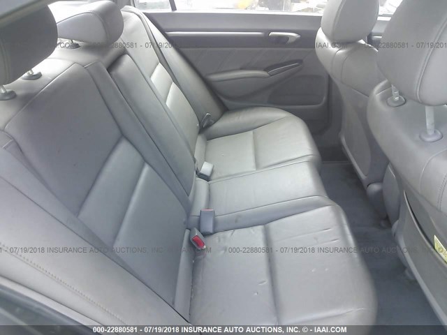 2HGFA16938H504845 - 2008 HONDA CIVIC EXL ნაცრისფერი ფოტო 8