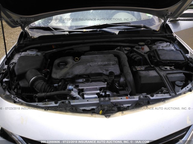 1G1ZB5STXGF171392 - 2016 CHEVROLET MALIBU LS ვერცხლისფერი ფოტო 10