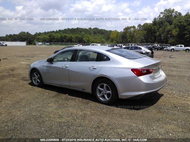 1G1ZB5STXGF171392 - 2016 CHEVROLET MALIBU LS ვერცხლისფერი ფოტო 3