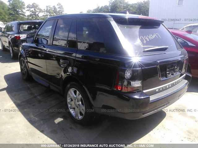 SALSF25436A924314 - 2006 LAND ROVER RANGE ROVER SPORT HSE BLACK photo 3