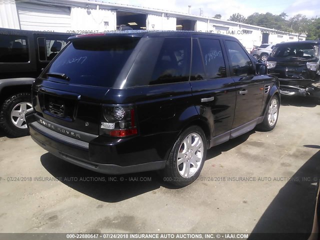 SALSF25436A924314 - 2006 LAND ROVER RANGE ROVER SPORT HSE BLACK photo 4