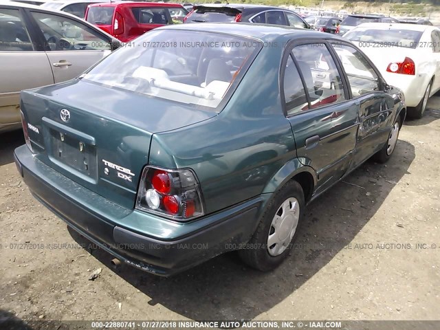 JT2EL56E7S7016454 - 1995 TOYOTA TERCEL DX GREEN photo 4