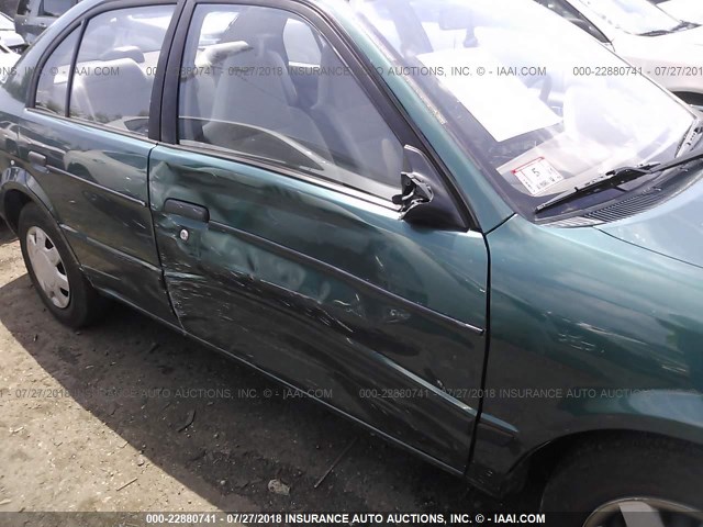 JT2EL56E7S7016454 - 1995 TOYOTA TERCEL DX GREEN photo 6