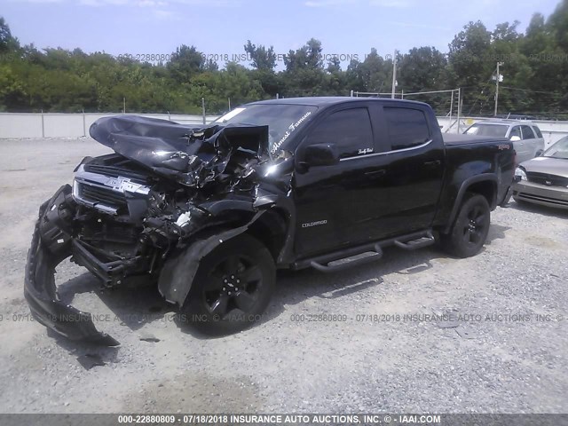 1GCGTCE39G1157816 - 2016 CHEVROLET COLORADO LT BLACK photo 2