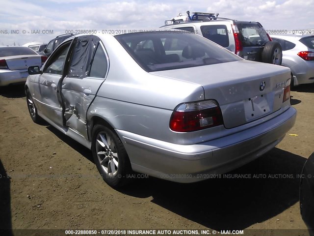 WBADT43473G026778 - 2003 BMW 525 I AUTOMATIC SILVER photo 3
