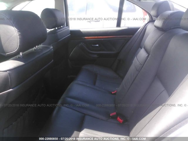 WBADT43473G026778 - 2003 BMW 525 I AUTOMATIC SILVER photo 8